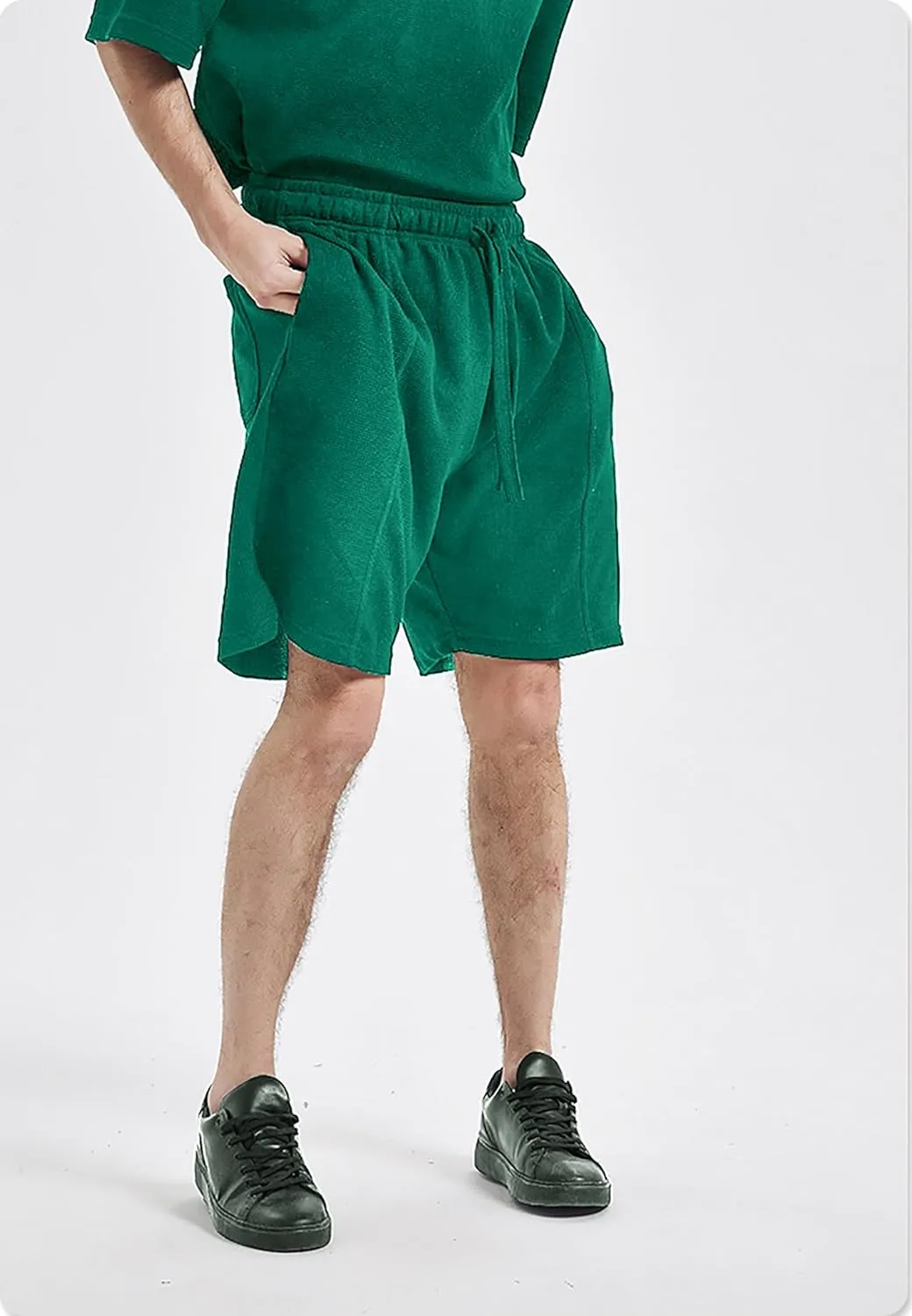 Men's Pajama Bottoms Soft Light Cotton Lounge Sleep Shorts with Pockets And Drawstring