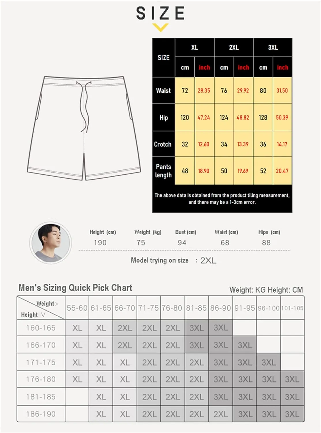 Men's Pajama Shorts Cotton Soft Knit Elastic Waistband Sleep Lounge Short Pajama Bottoms with Pockets