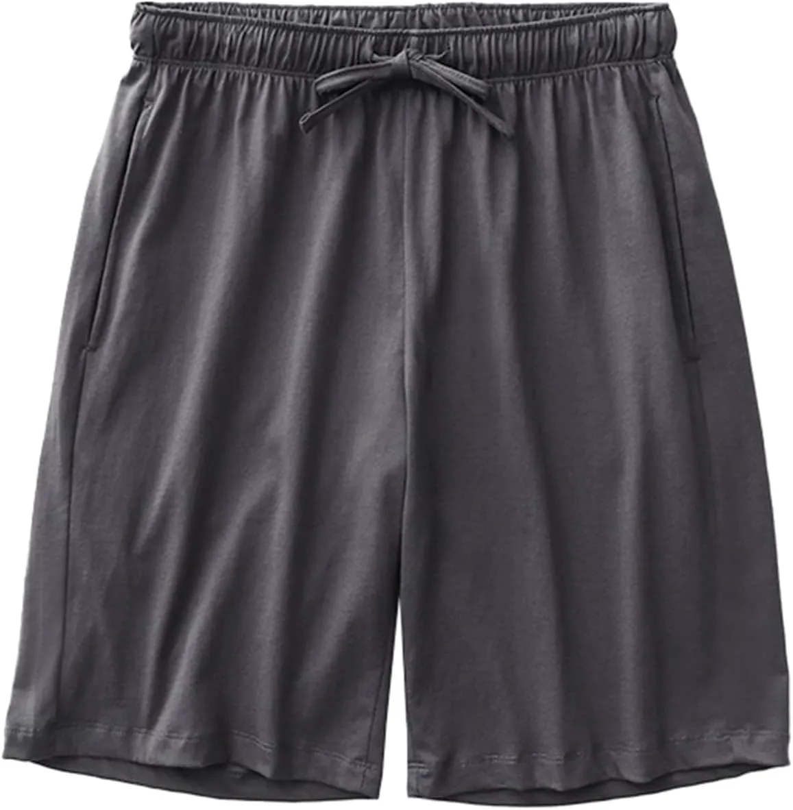 Men's Pajama Shorts Cotton Soft Knit Elastic Waistband Sleep Lounge Short Pajama Bottoms with Pockets