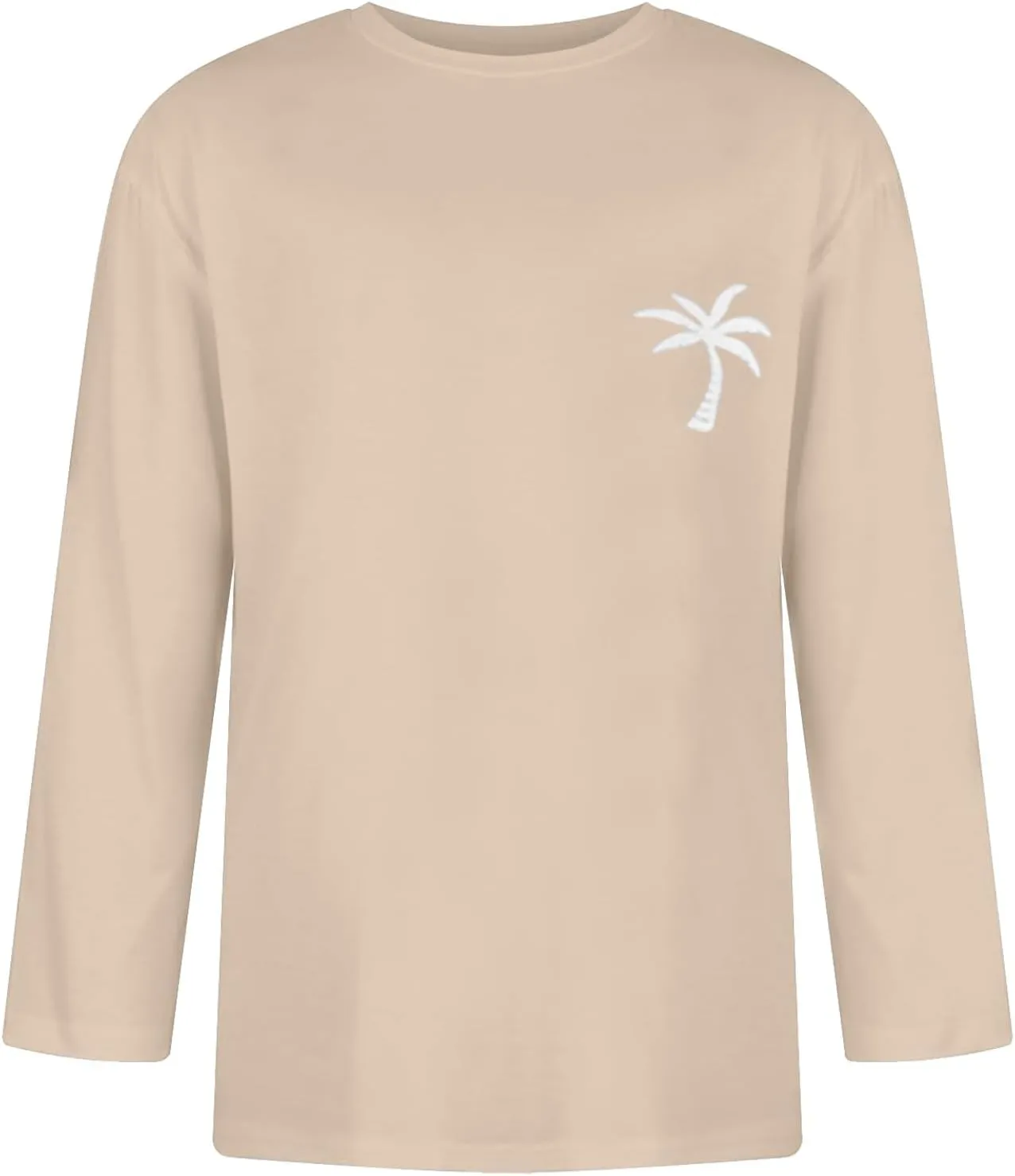 Men's Shirts Baseball 3/4 Sleeve Shirt Casual Three Quarter Sleeve T Shirts Comfortable Crewneck Palm Tree Basic Tee