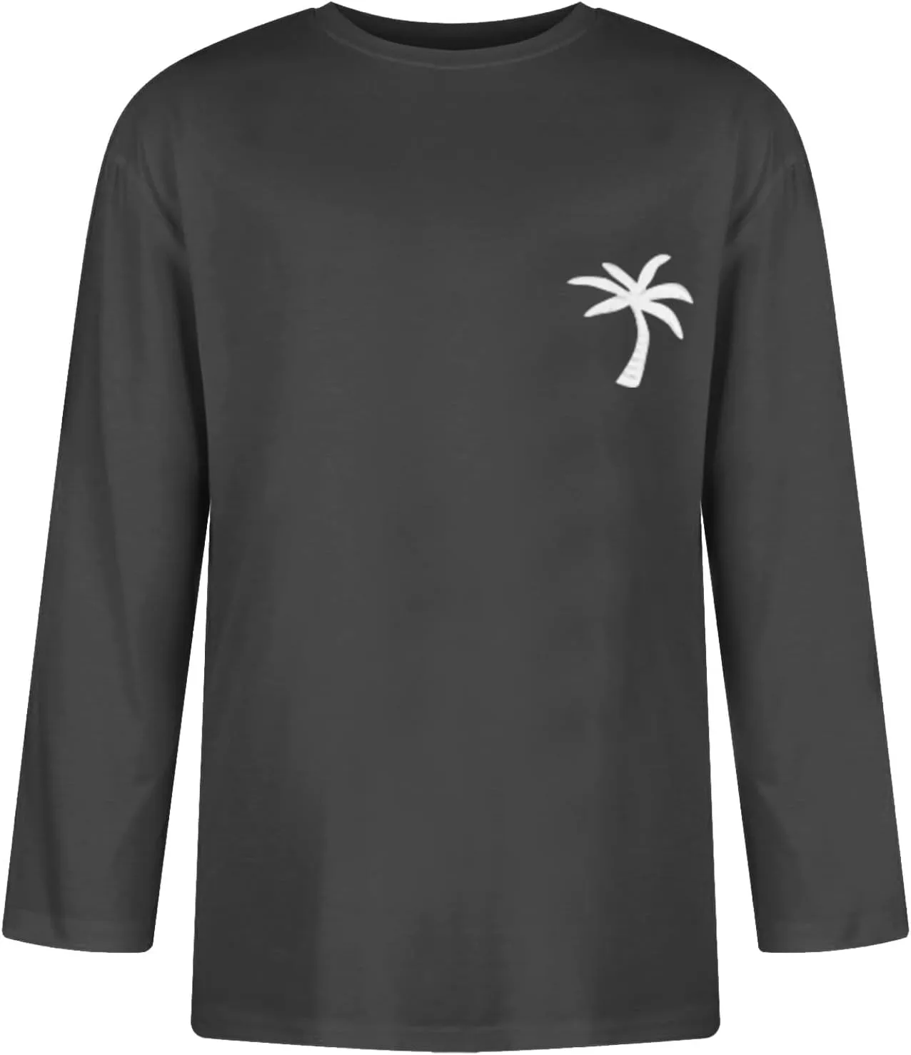 Men's Shirts Baseball 3/4 Sleeve Shirt Casual Three Quarter Sleeve T Shirts Comfortable Crewneck Palm Tree Basic Tee