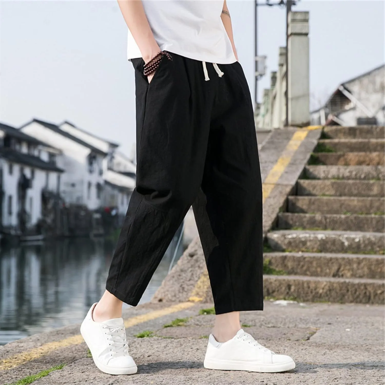 Mens Sweatpants with Pockets Big and Tall 2023 Casual Work Trouser Sweatpants for Men Joggers with Pocket Lounge Pants