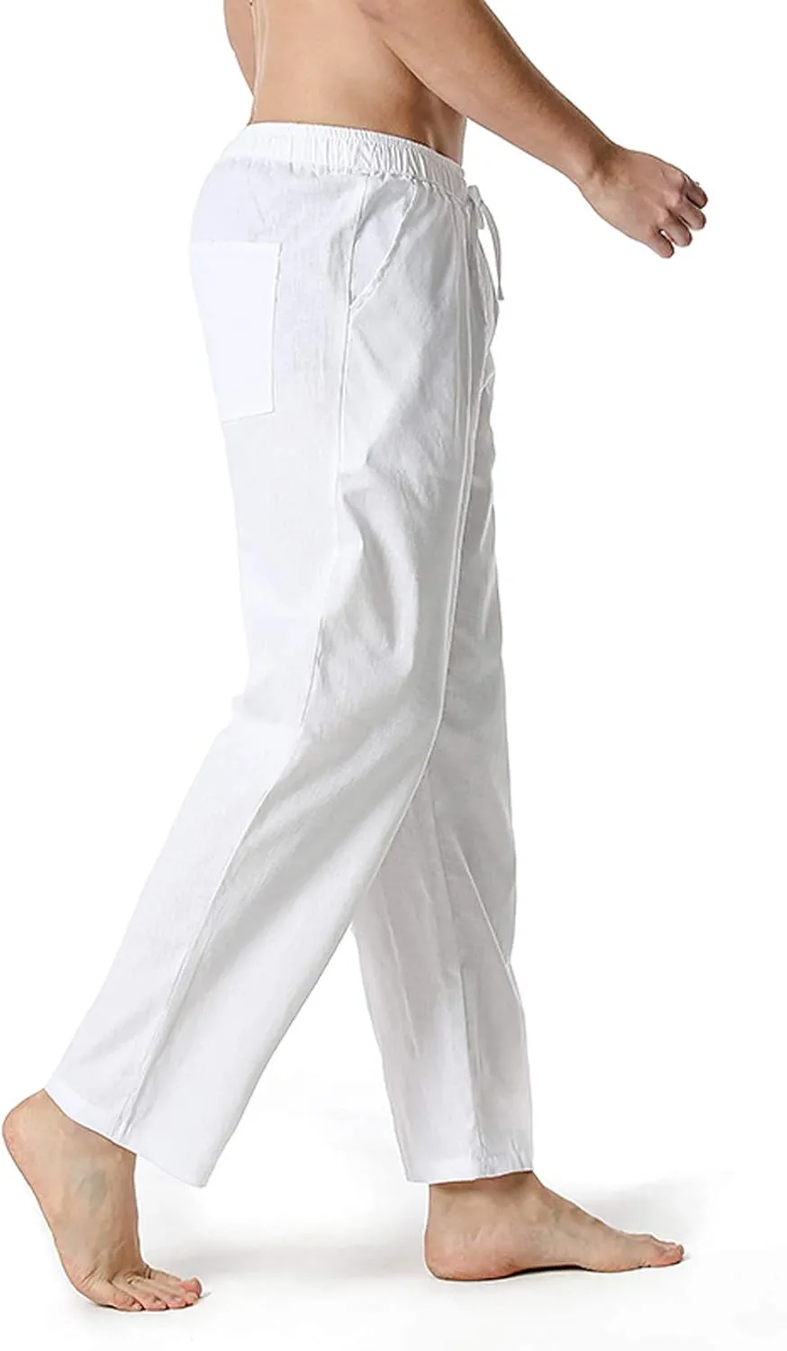 Mens Sweatpants with Pockets Big and Tall Pants Straight Leg Elastic Waist Jogger Sweatpants Fleece Cargo Sweatpants