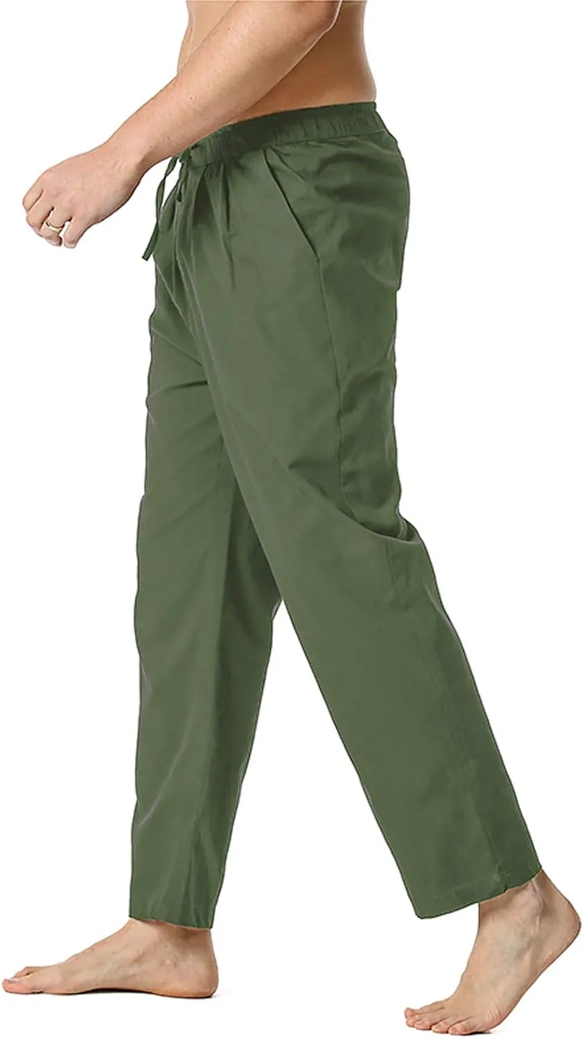Mens Sweatpants with Pockets Big and Tall Pants Straight Leg Elastic Waist Jogger Sweatpants Fleece Cargo Sweatpants
