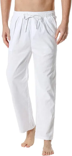 Mens Sweatpants with Pockets Big and Tall Pants Straight Leg Elastic Waist Jogger Sweatpants Fleece Cargo Sweatpants