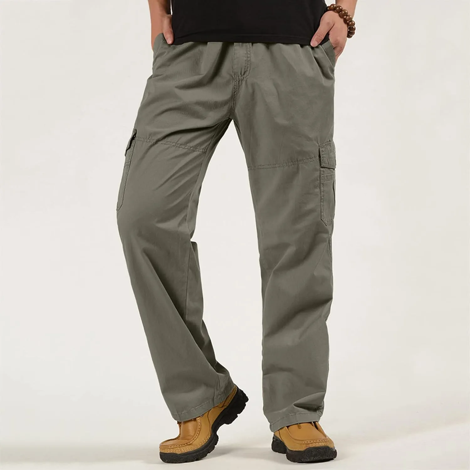 Mens Workout Cargo Sweatpants Cargo Pants for Men Relaxed Fit Men Outdoor Cargo Pant Lightweight Tactical Pant Hiking