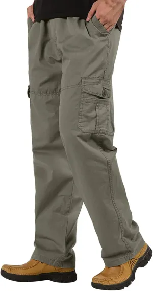 Mens Workout Cargo Sweatpants Cargo Pants for Men Relaxed Fit Men Outdoor Cargo Pant Lightweight Tactical Pant Hiking