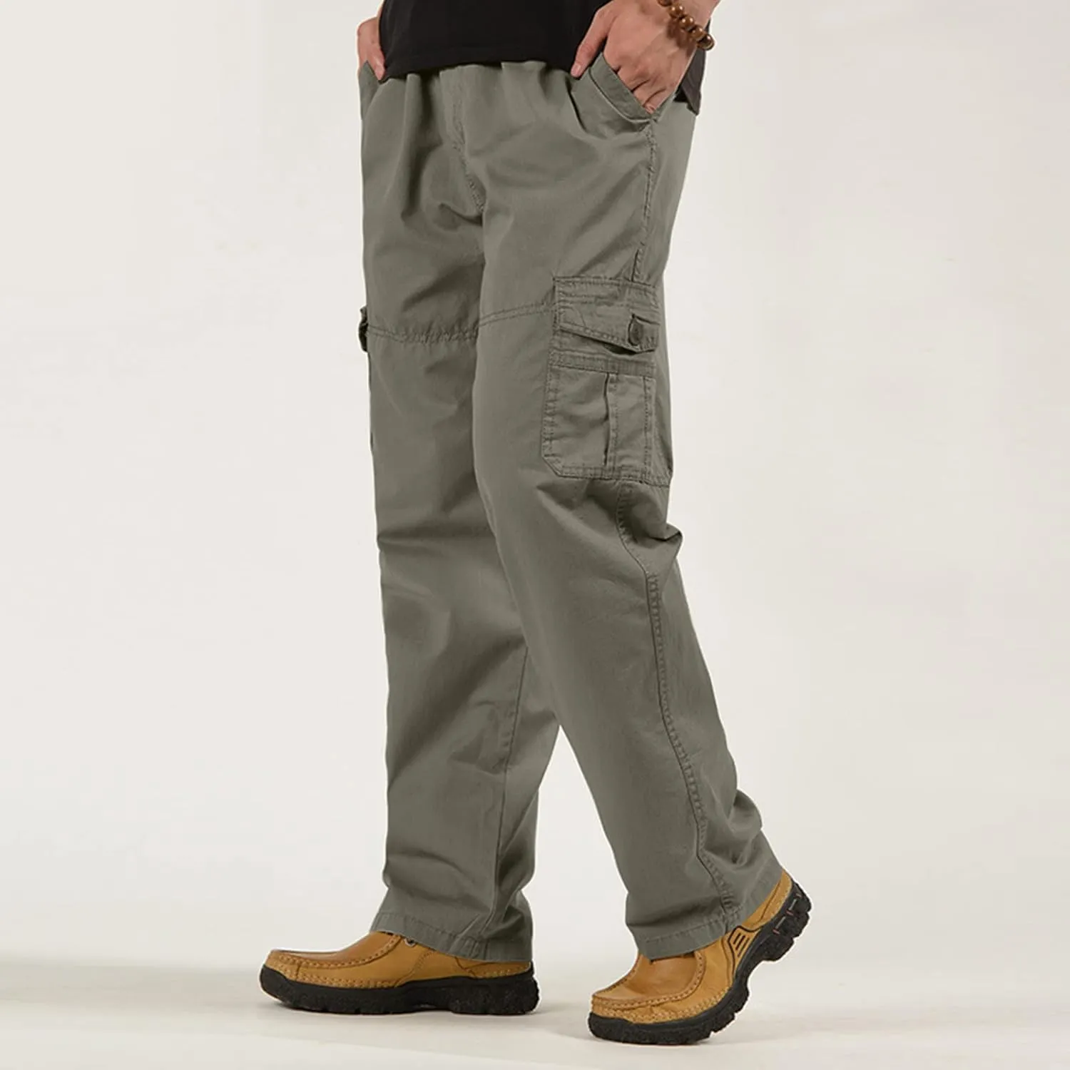 Mens Workout Cargo Sweatpants Cargo Pants for Men Relaxed Fit Men Outdoor Cargo Pant Lightweight Tactical Pant Hiking