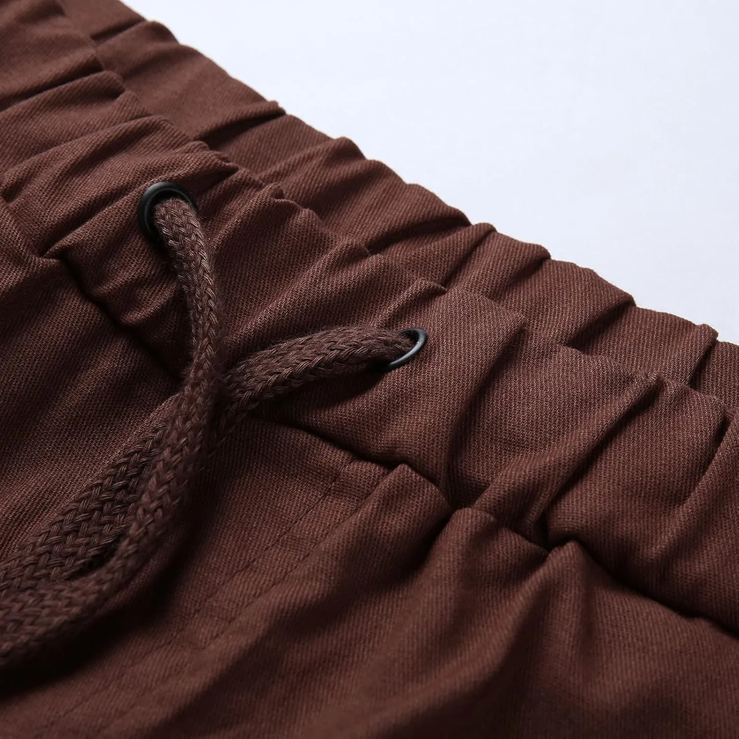 Mens Workout Cargo Sweatpants Mens Cargo Pants Casual Drawstring Athletic Jogger Sports Outdoor Trousers Mens Active
