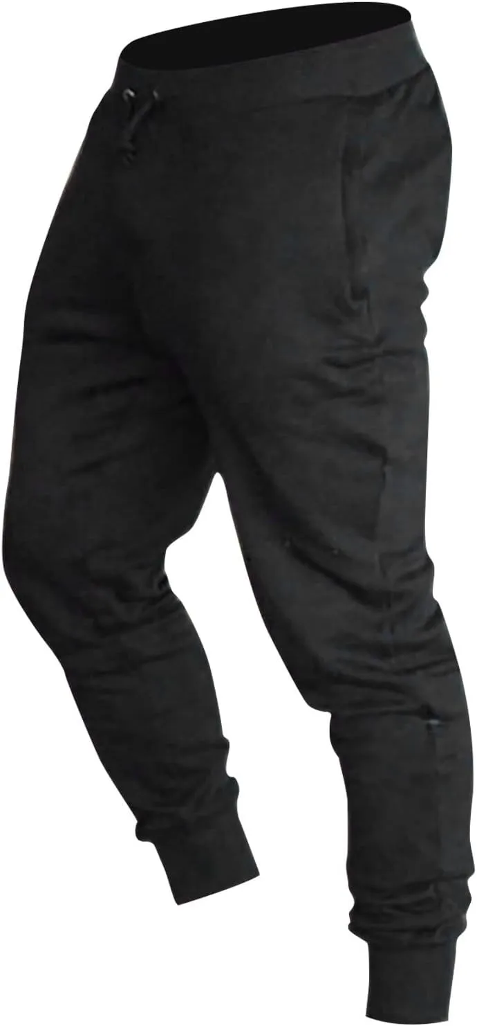 Mens Workout Cargo Sweatpants Stretch Elastic Waist Jogger Sports Pants Drawstring Sports Trousers Joggers for Men