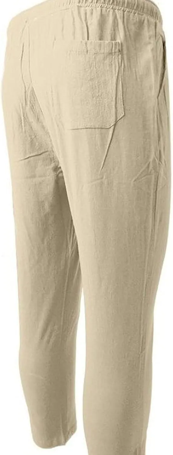 Mens Workout Cargo Sweatpants Striped Cargo Pants for Men Straight Elastic Waist Trousers Work Wear Combat Fitness