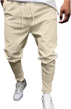 Mens Workout Cargo Sweatpants Striped Cargo Pants for Men Straight Elastic Waist Trousers Work Wear Combat Fitness