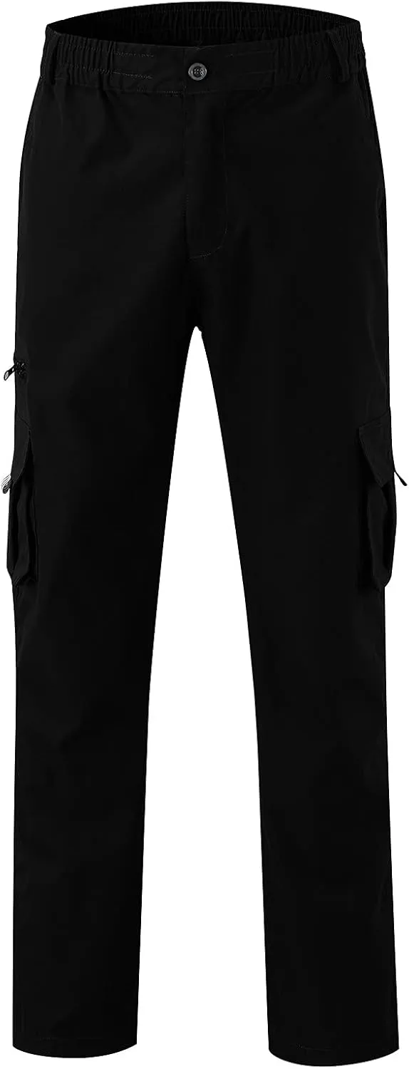 Mens Workout Cargo Sweatpants Sweatpants Open Bottom Straight Leg Casual Loose Fit Baggy Athletic Jogger Pants with