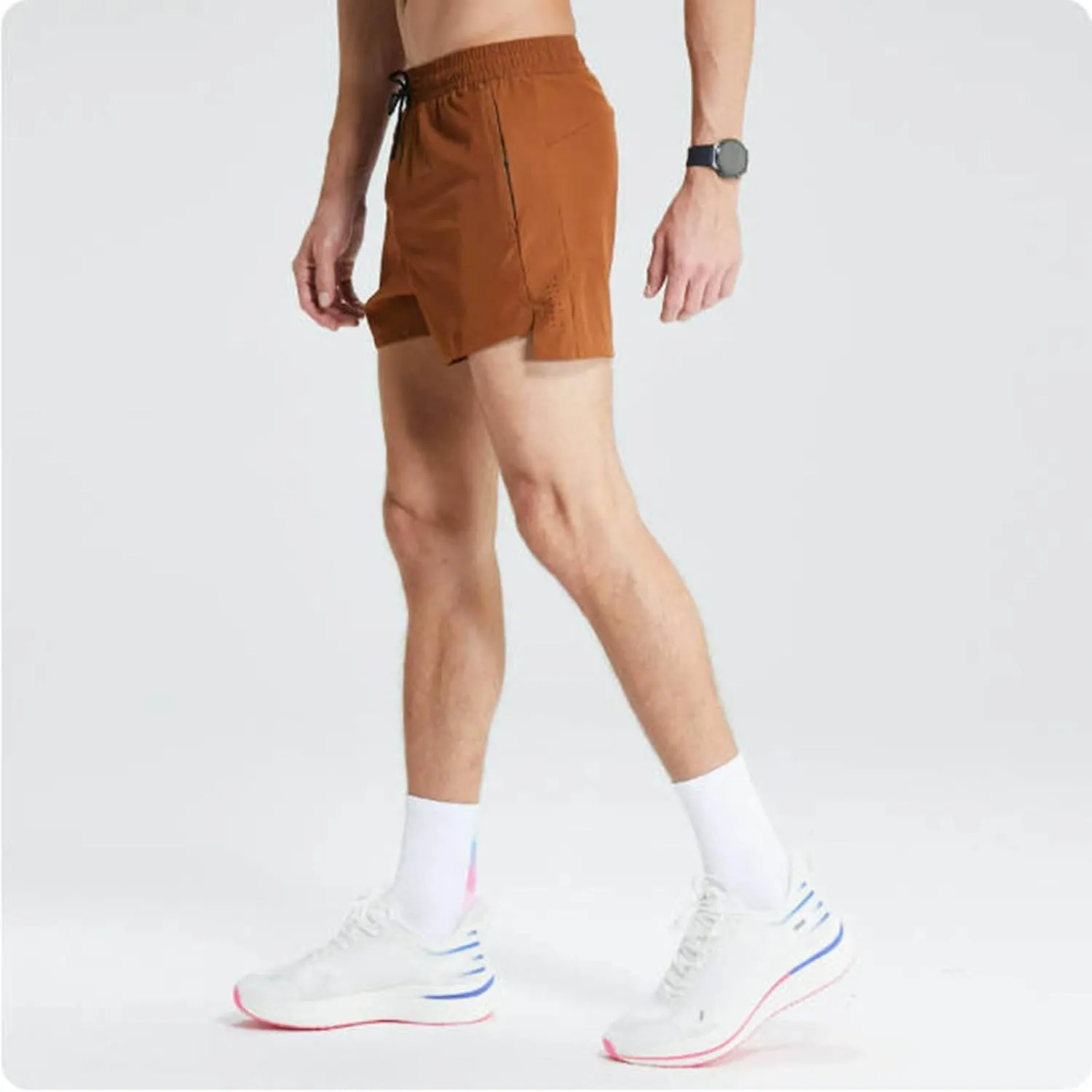 Mens Workout Running Shorts 3 Inch Shorts Gym Active Shorts Breathable Quick Dry Shorts Drawstring Shorts with Liner