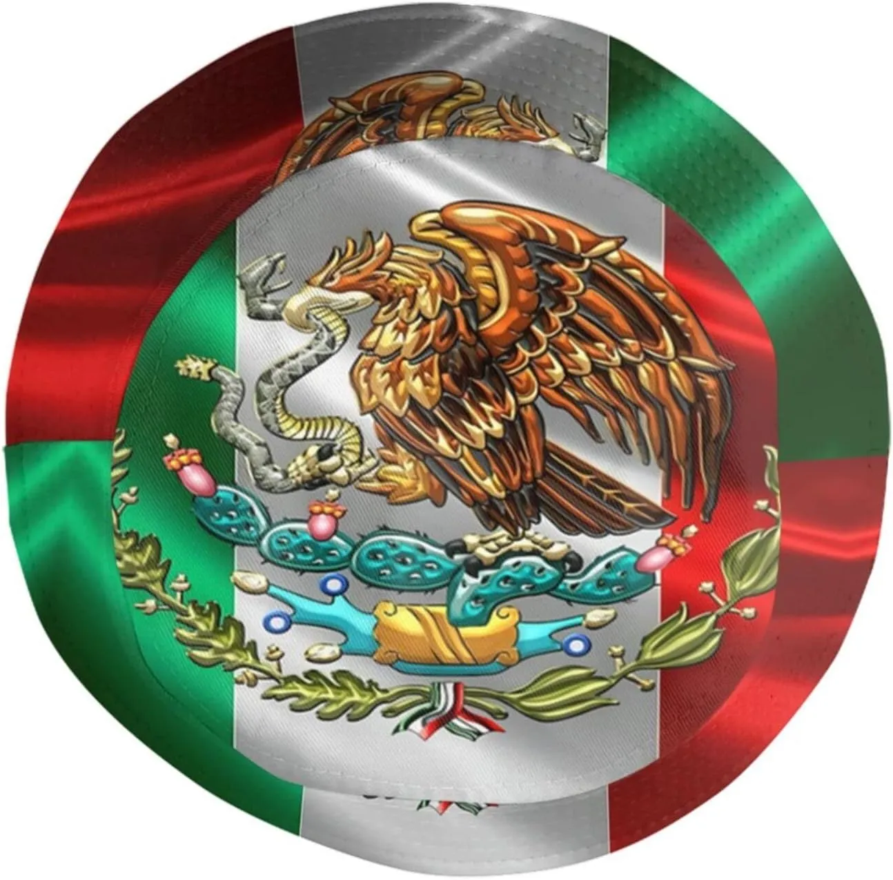 Mexico Hat Mexican Flag Bucket Hats Packable Travel Beach Sun Hat Wide Brim Fisherman Caps for Women Men Boy