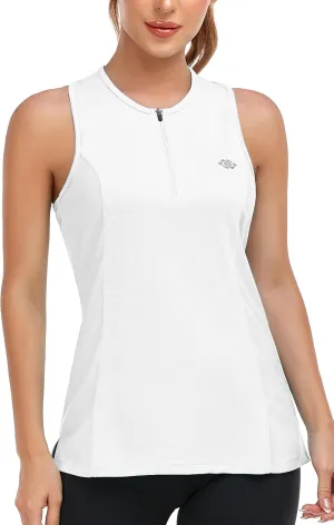 MoFiz Womens Golf Polo Shirts V Neck Athletic Tops Short Sleeve Activewear T-Shirts