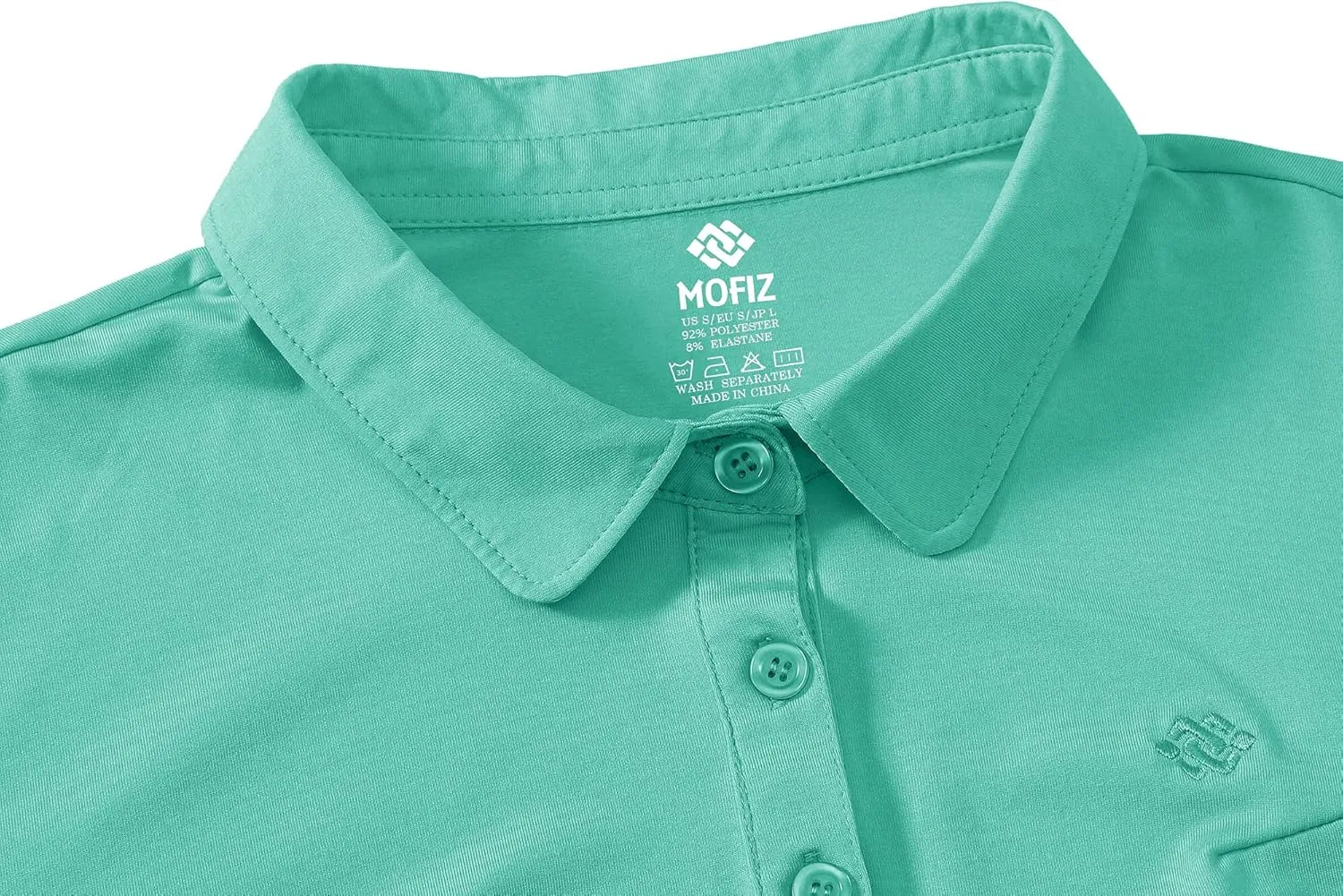 MoFiz Womens Golf Polo Shirts V Neck Athletic Tops Short Sleeve Activewear T-Shirts