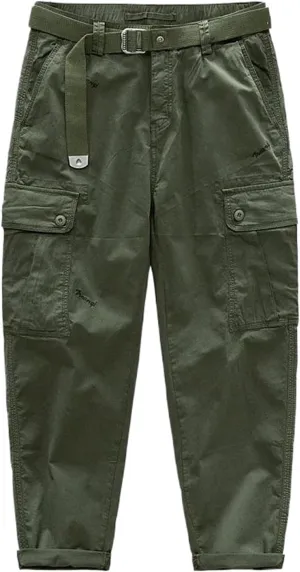 Multi Pocket Cargo Pants for Mens Loose Men Outdoor Jogging Y2k Vintage Cotton Trousers Male Casual Baggy Pants
