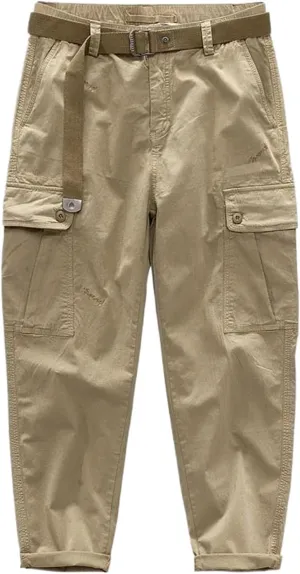 Multi Pocket Cargo Pants for Mens Loose Men Outdoor Jogging Y2k Vintage Cotton Trousers Male Casual Baggy Pants