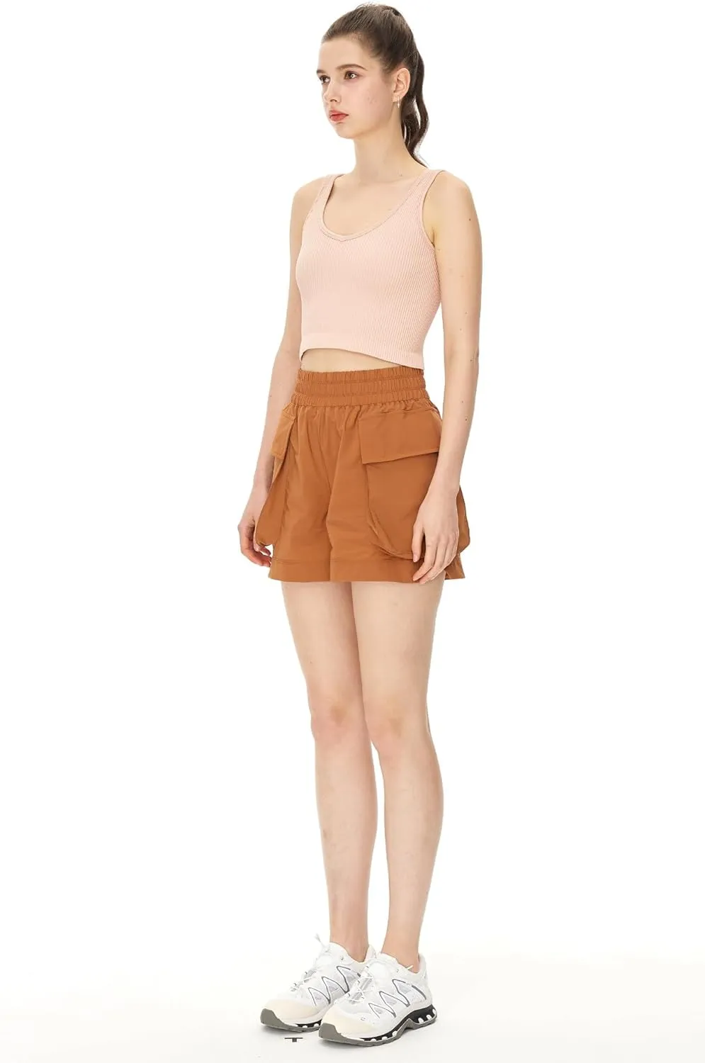 NASUN Shorts for Women Cargo Shorts Quick Dry Athletic Shorts Summer Shorts for Women Casual Outdoor with Pockets