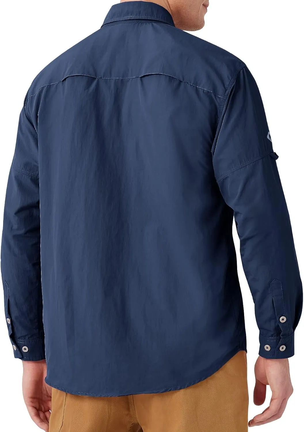NAVISKIN Men's Sun Protection Fishing Shirts UPF 50  Long Sleeve Sun Shirts for Men PFG Hiking Travel Camping