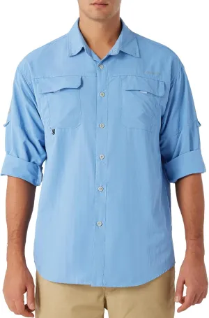 NAVISKIN Men's Sun Protection Fishing Shirts UPF 50  Long Sleeve Sun Shirts for Men PFG Hiking Travel Camping
