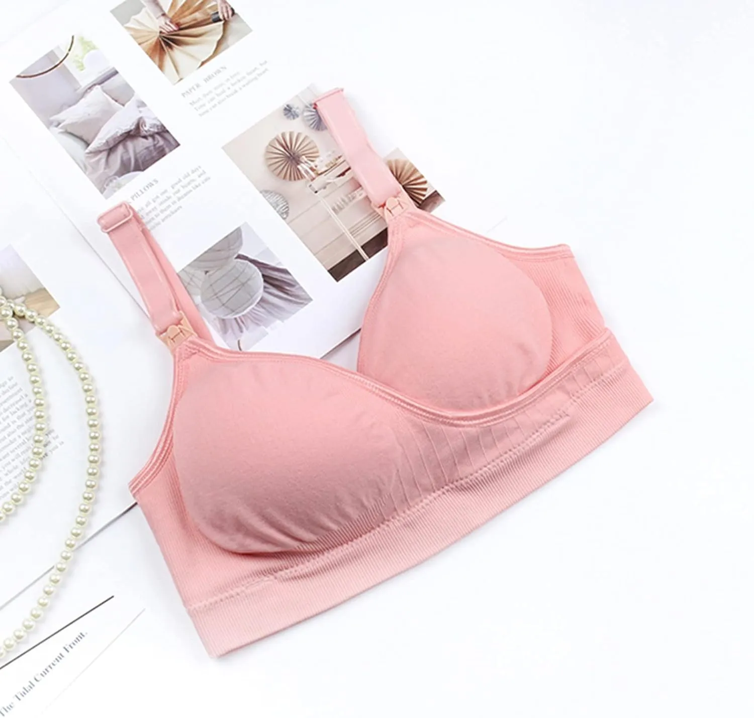 Nursing Bras for Breastfeeding Classic Pregnancy Bra Maternity Bra Breathable Nursing Bras Sleep Bralette