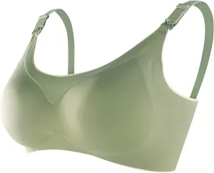Nursing Bras for Breastfeeding Pregnancy Bra Seamless Maternity Bra Breathable Classic Nursing Bras Sleep Bralette