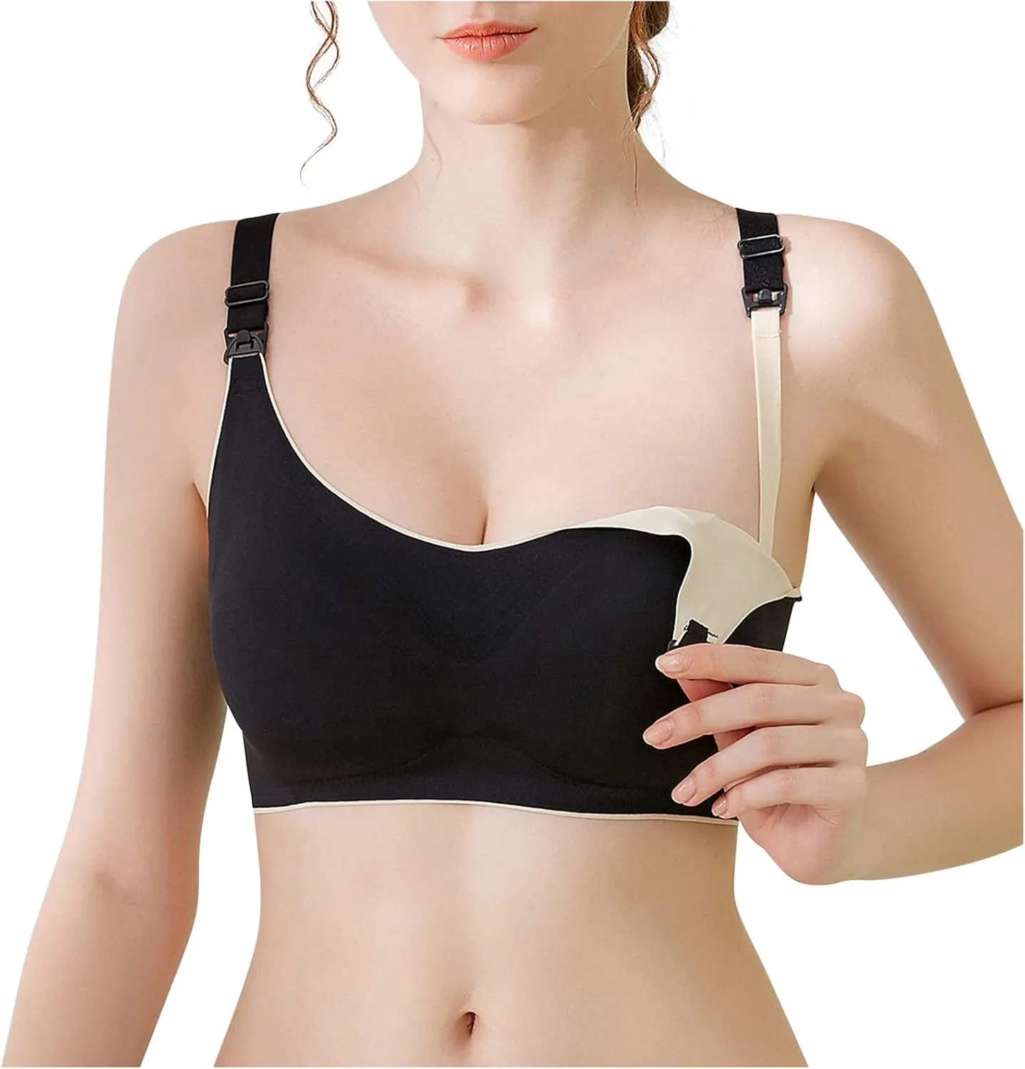 Nursing Bras for Breastfeeding Pregnancy Bra Seamless Maternity Bra Breathable Classic Nursing Bras Sleep Bralette
