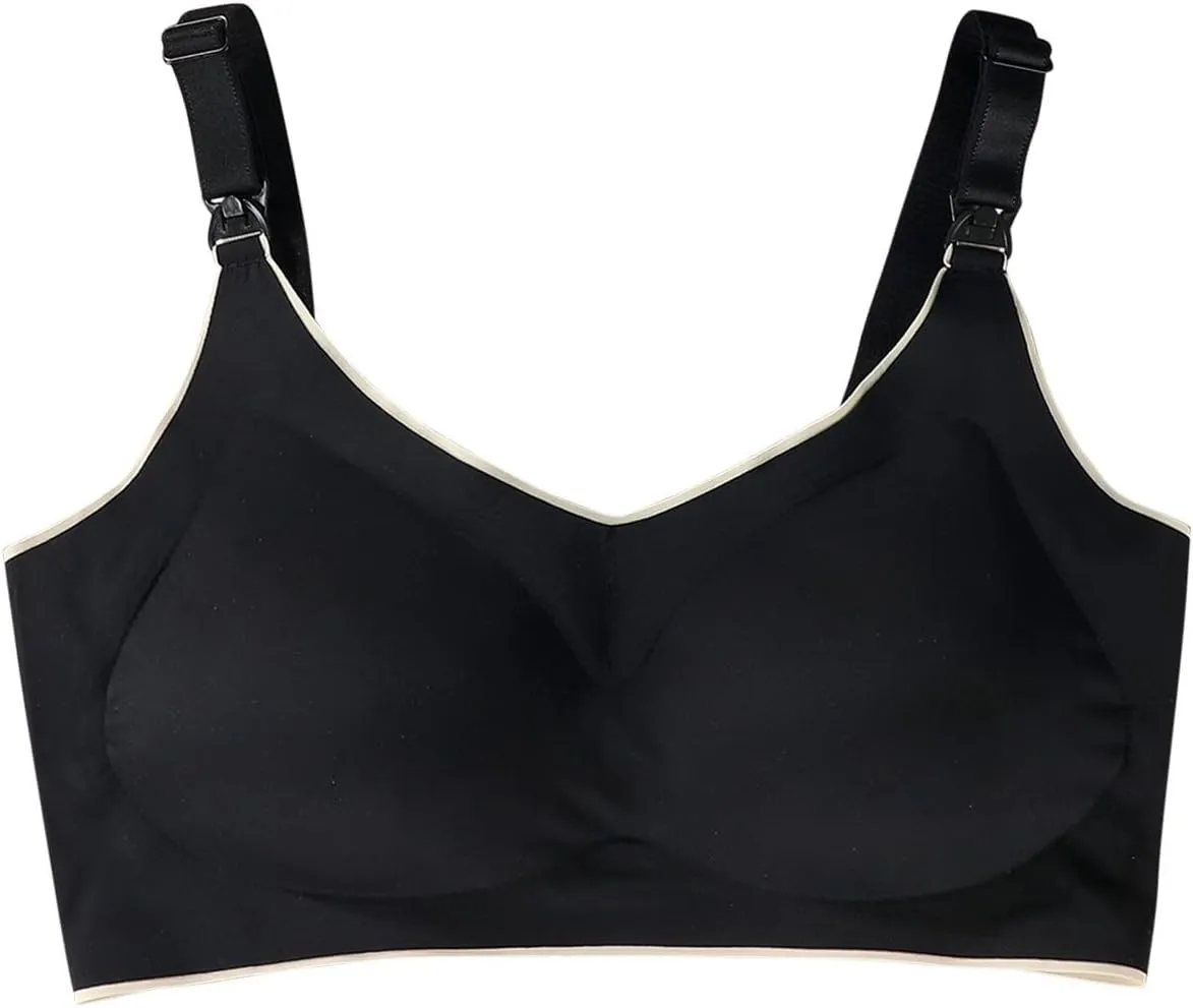 Nursing Bras for Breastfeeding Pregnancy Bra Seamless Maternity Bra Breathable Classic Nursing Bras Sleep Bralette
