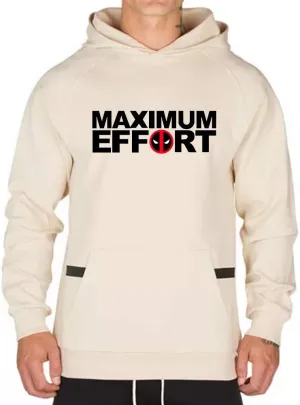 O2TEE Men's Women's Maximum Effort Front Pocket Hoodie - Mid Weight - Wicking Breathable