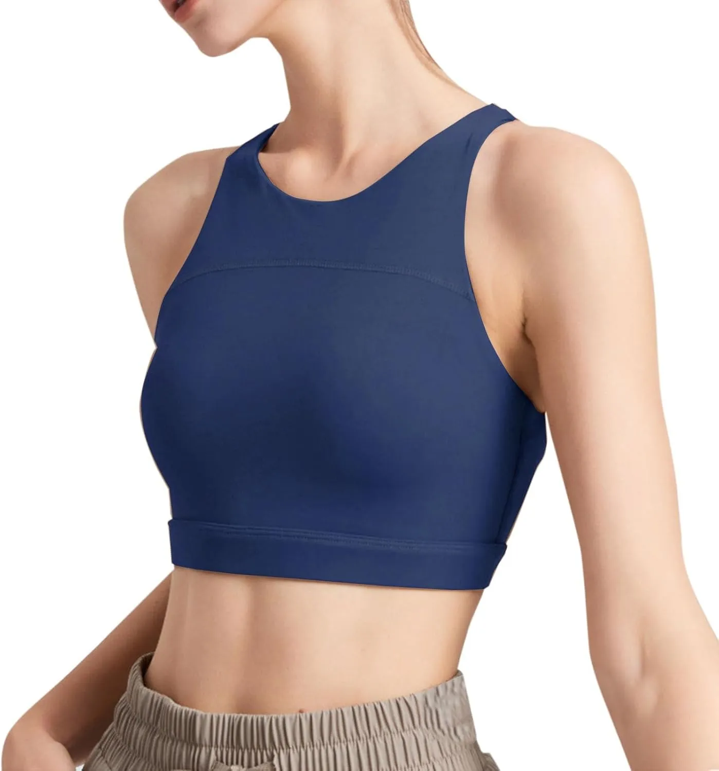 Racerback Tank Top for Women Sexy Sleeveless Yoga Shirts Open Back Activewear Running Sports Gym Quick Dry Tank Top