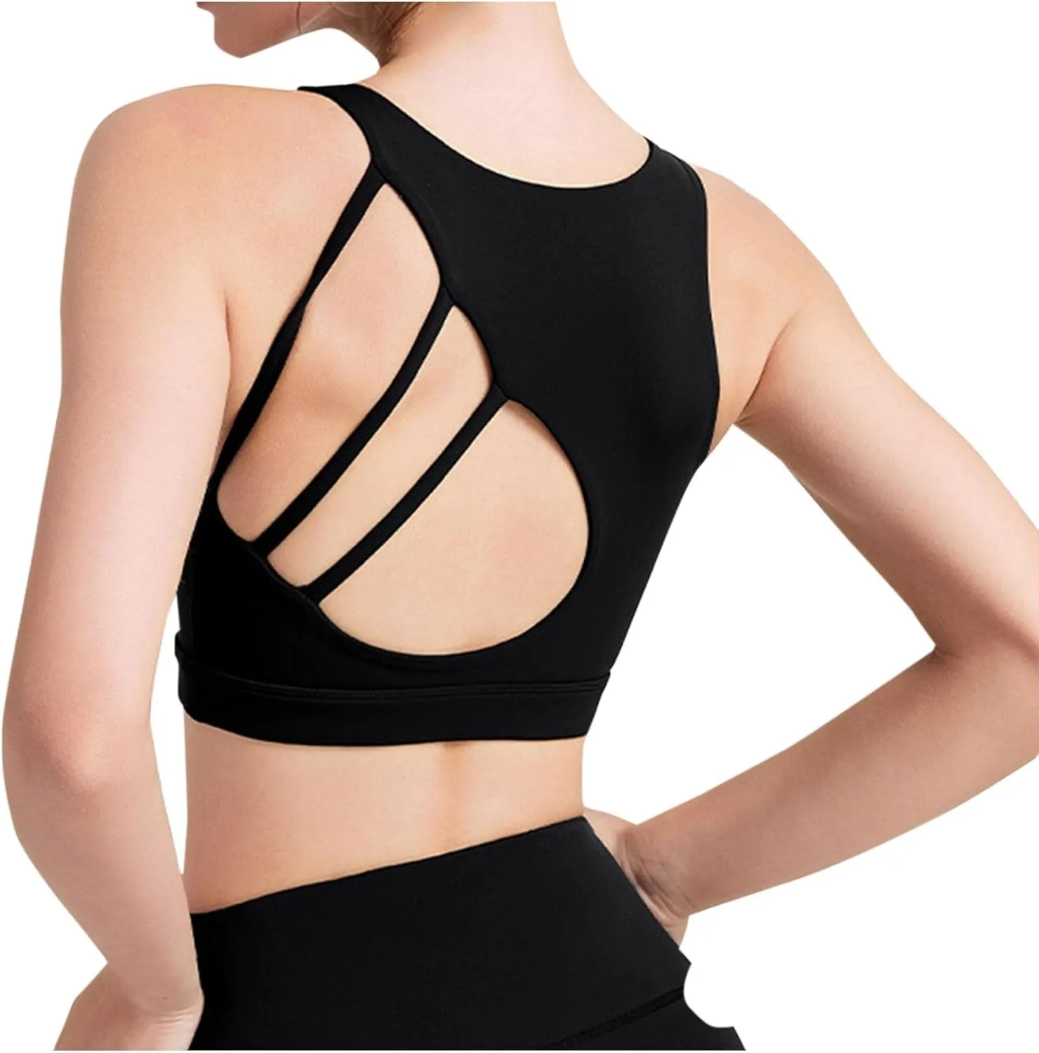 Racerback Tank Top for Women Sexy Sleeveless Yoga Shirts Open Back Activewear Running Sports Gym Quick Dry Tank Top