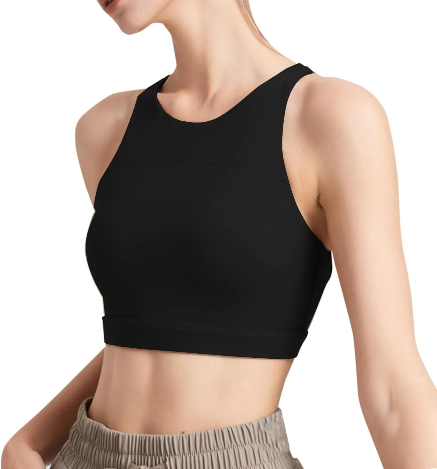 Racerback Tank Top for Women Sexy Sleeveless Yoga Shirts Open Back Activewear Running Sports Gym Quick Dry Tank Top