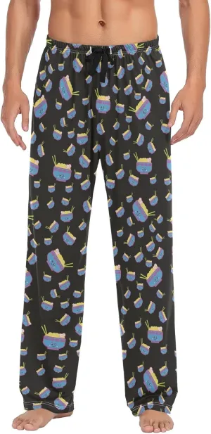 Ramen Noodles Men's Drawstring Pajama Pant with Pockets Lounge Sleep Bottoms PJ Bottoms