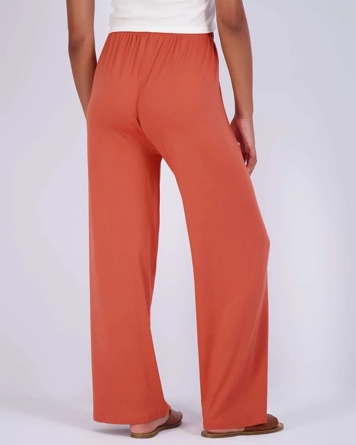 Real Essentials 3 Pack Soft Palazzo Pajama Pants for Women, Wide Leg Comfortable Casual Lounge Yoga Bottoms (Plus Size)