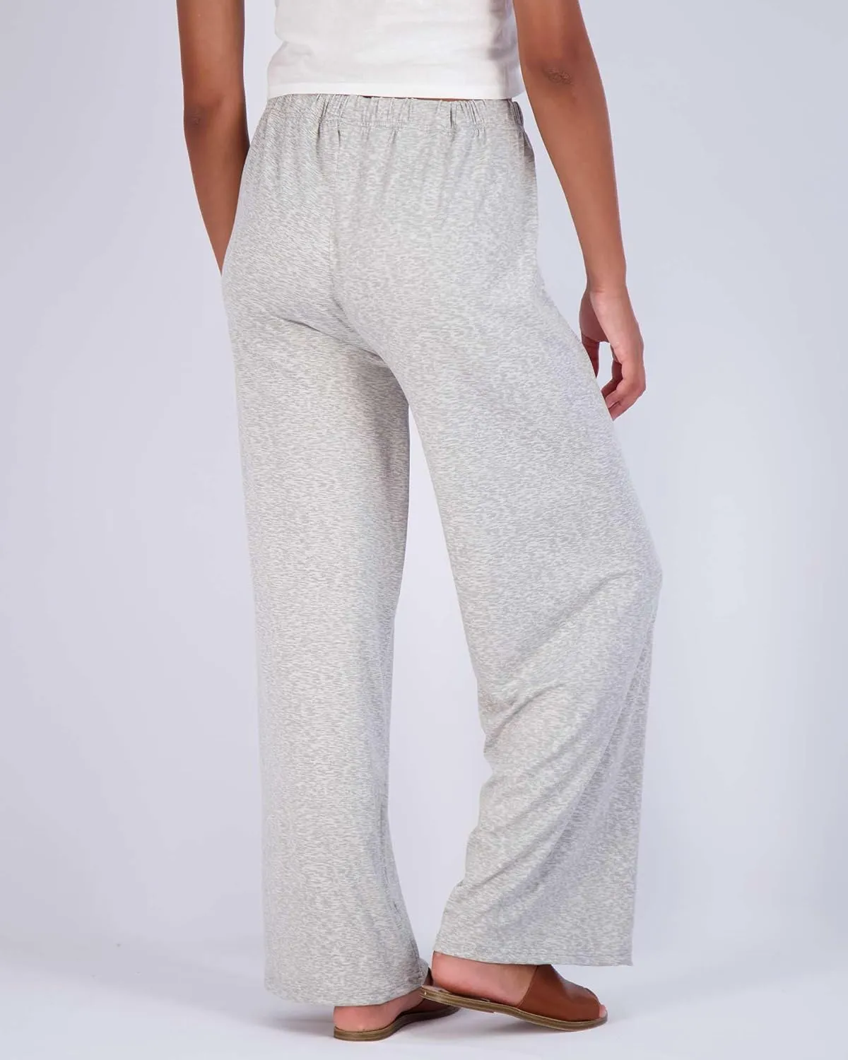 Real Essentials 3 Pack Soft Palazzo Pajama Pants for Women, Wide Leg Comfortable Casual Lounge Yoga Bottoms (Plus Size)