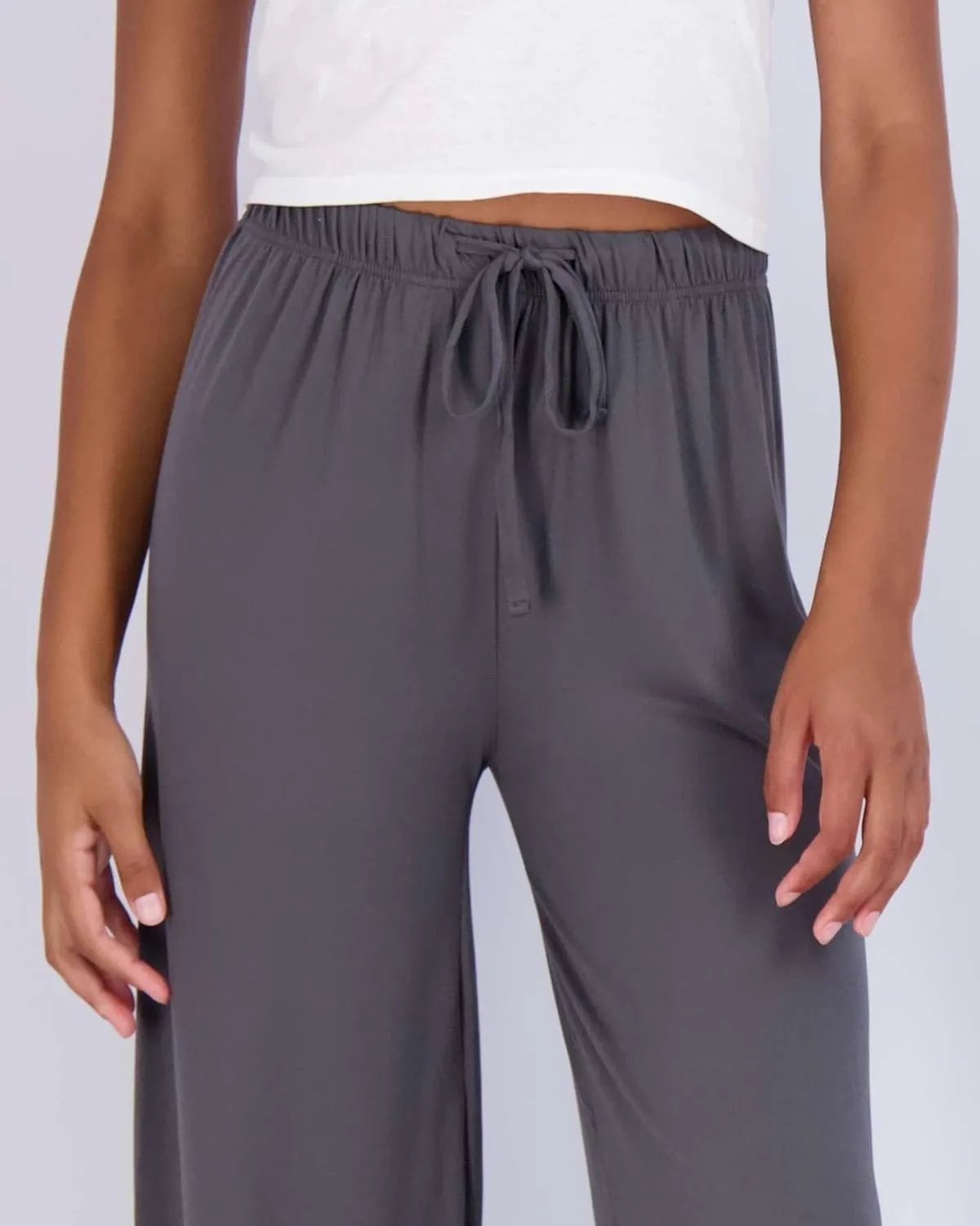 Real Essentials 3 Pack Soft Palazzo Pajama Pants for Women, Wide Leg Comfortable Casual Lounge Yoga Bottoms (Plus Size)