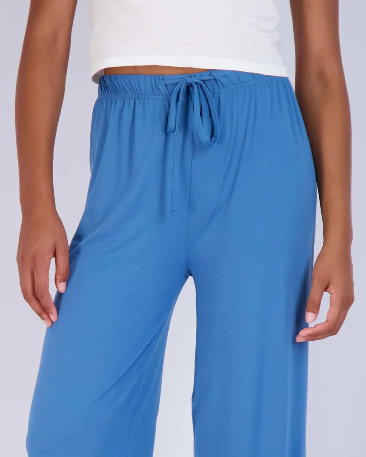 Real Essentials 3 Pack Soft Palazzo Pajama Pants for Women, Wide Leg Comfortable Casual Lounge Yoga Bottoms (Plus Size)