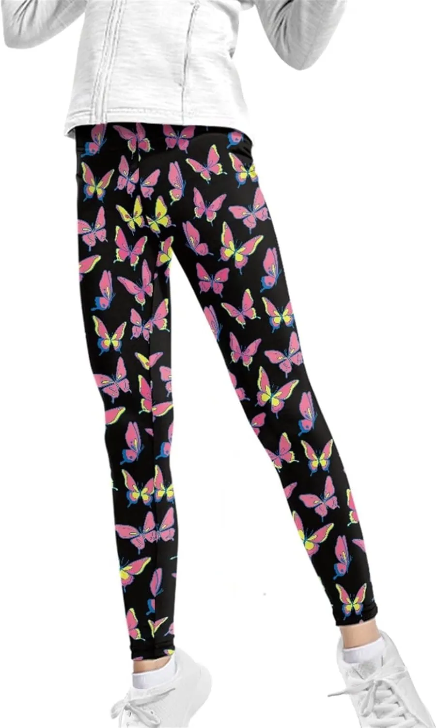 Renewold Girls Leggings, Kids Youth High Waist Yoga Pants Bottoms Activewear