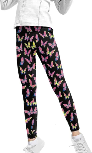 Renewold Girls Leggings, Kids Youth High Waist Yoga Pants Bottoms Activewear