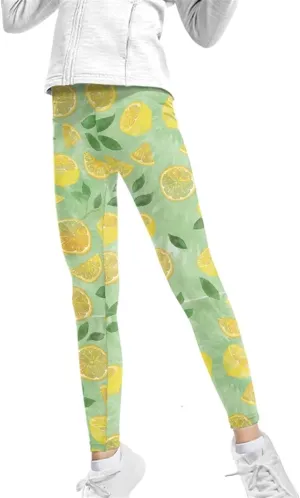 Renewold Girls Leggings, Kids Youth High Waist Yoga Pants Bottoms Activewear