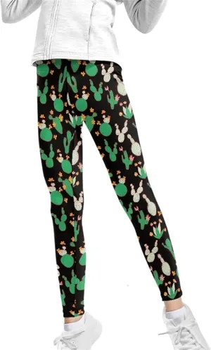 Renewold Girls Leggings, Kids Youth High Waist Yoga Pants Bottoms Activewear