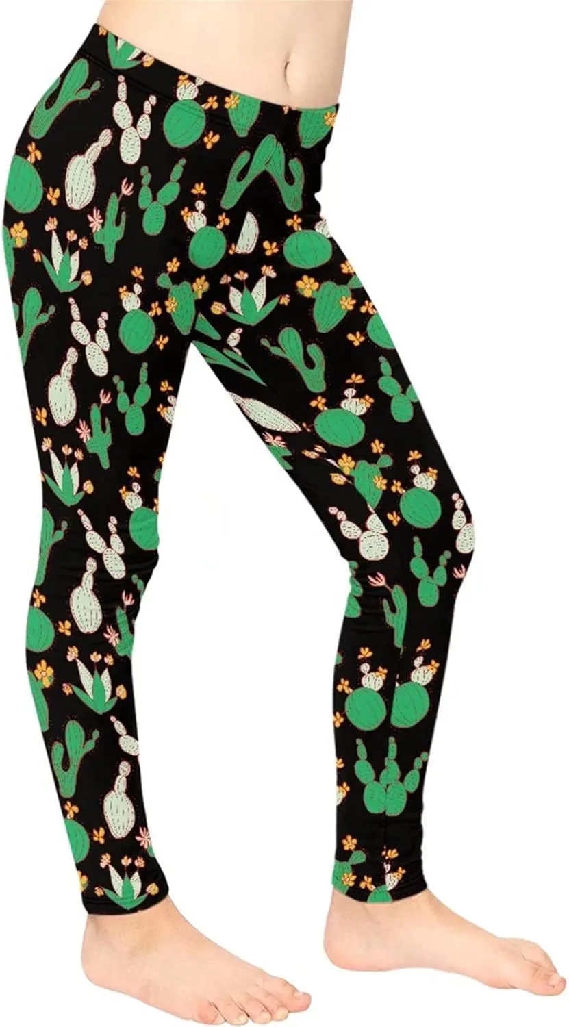 Renewold Girls Leggings, Kids Youth High Waist Yoga Pants Bottoms Activewear