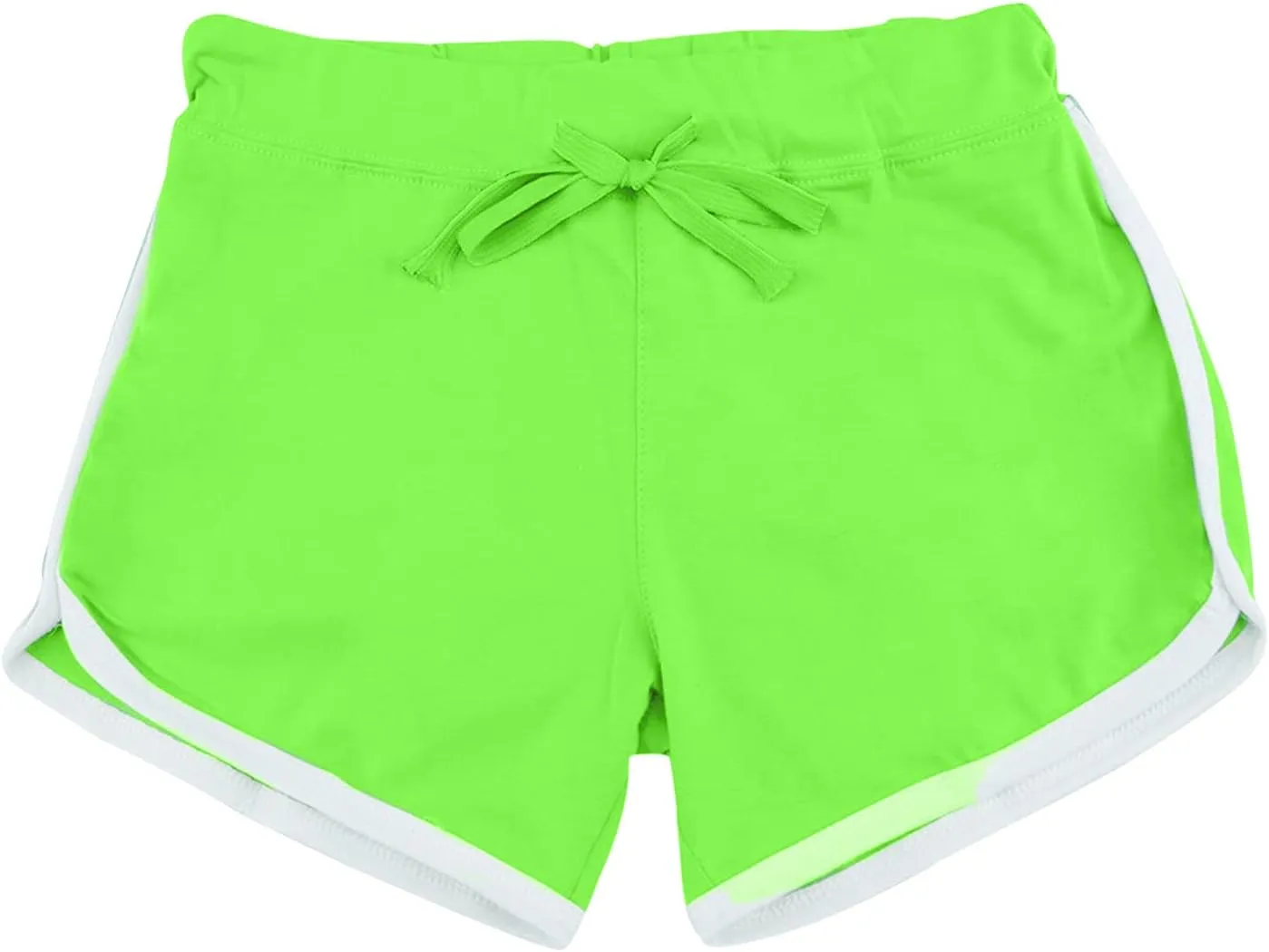 SHAOBGE Biker Shorts for Women Workout Running Shorts High Waisted Yoga Shorts Striped Sweat Shorts Casual Drawstring Shorts