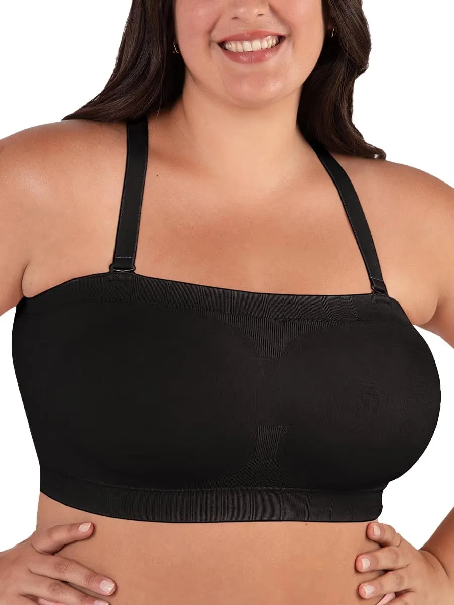 SHAPERMINT Strapless Bra - Bandeau top, Strapless Bras for Women, Plus Size Lingerie for Women, Free Clear Bra Straps
