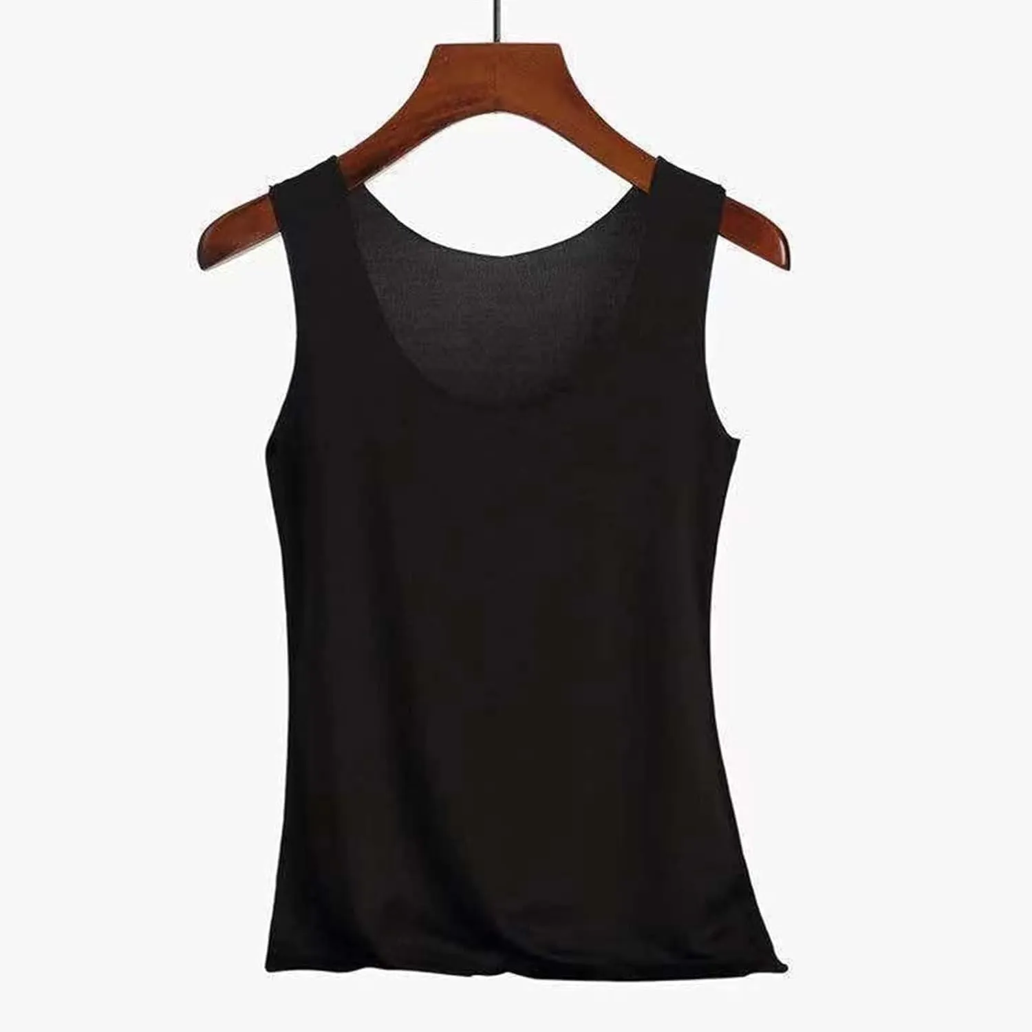 Sleeveless Scoop Neck Tank Top for Women Fitted Summer Vacation Beach Camisoles Spaghetti Strap Workout Plus Size Basic Shirt