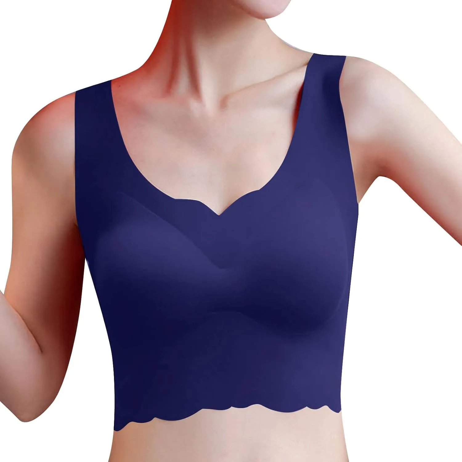 Sports Bras for Women Quick-Dry Padded Wirefree Workout Crop Cute Tank Tops Camisole Yoga Fitness Running Gym