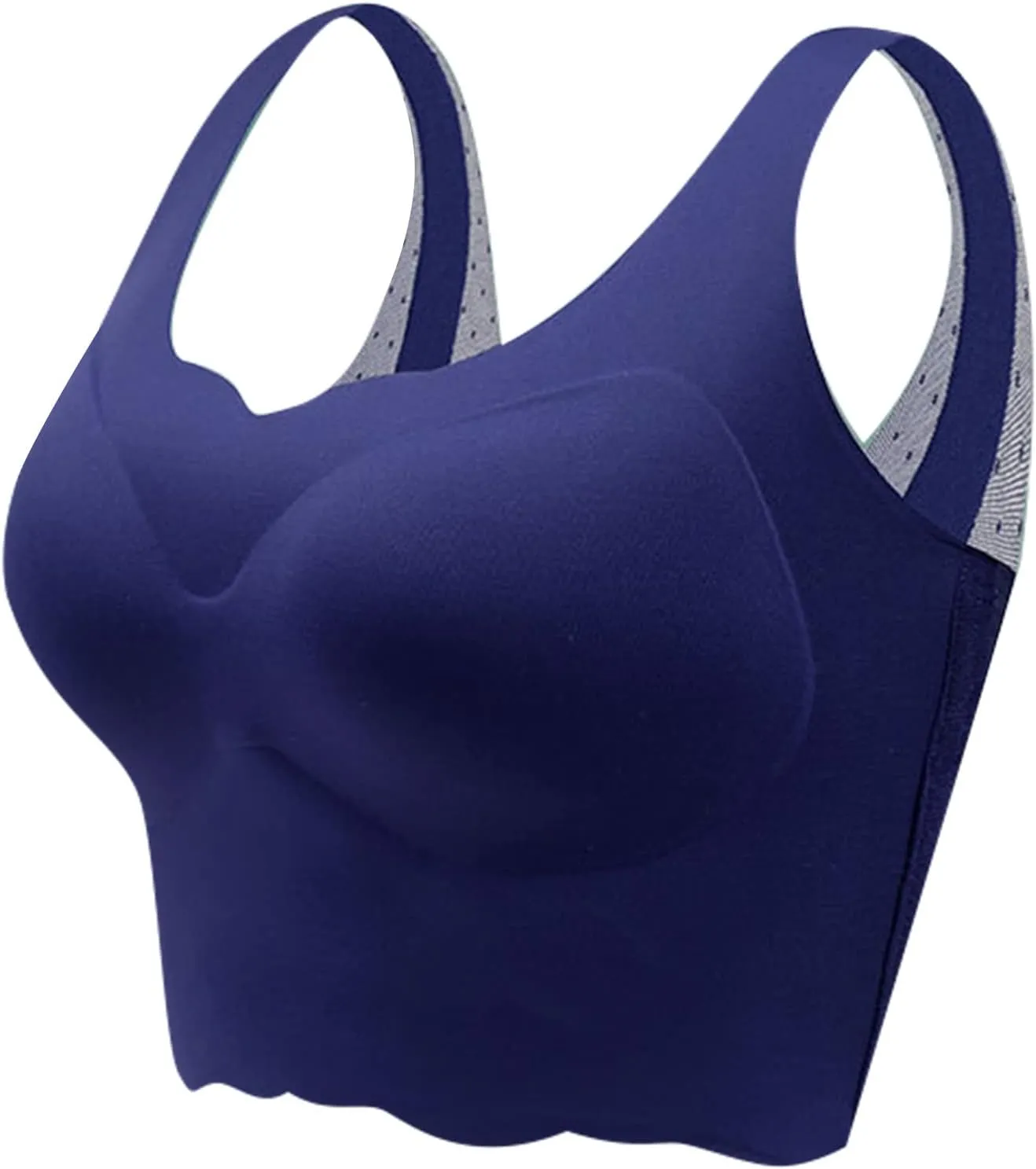Sports Bras for Women Quick-Dry Padded Wirefree Workout Crop Cute Tank Tops Camisole Yoga Fitness Running Gym