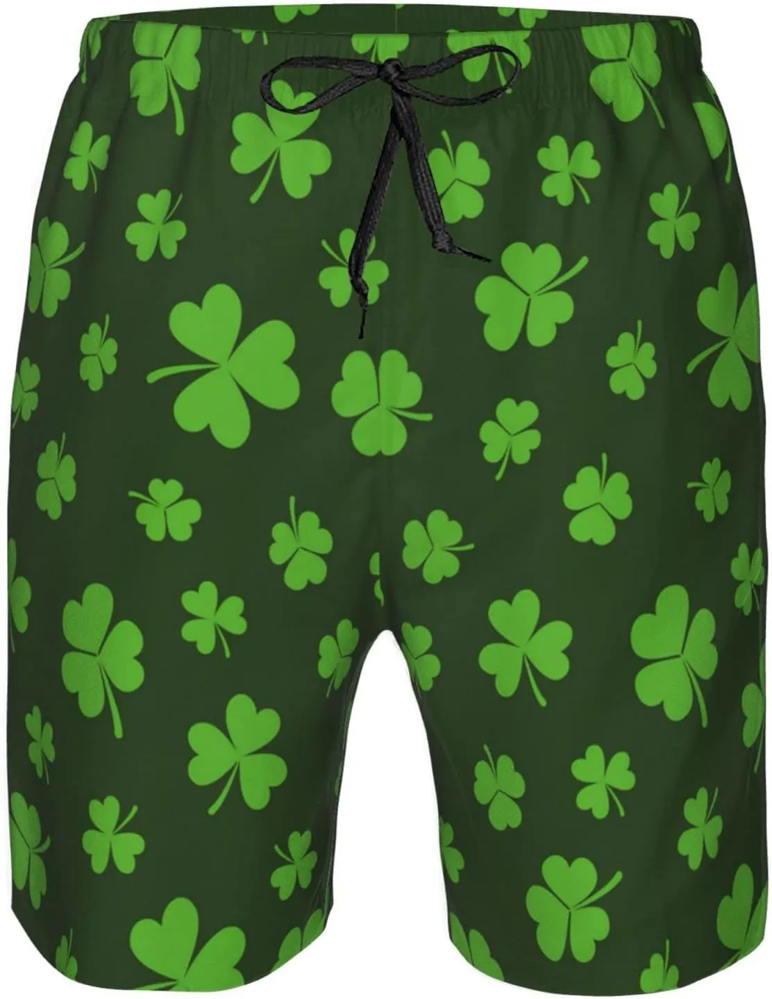 St Patricks Day Shamrocks Men's Shorts Mesh Shorts Men's Mesh Basketball Shorts Men's Mesh Gym Shorts